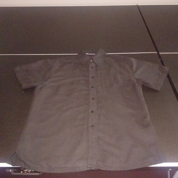 (Men's) Linea Uomo Black Short-Sleeve Shirt - Picture 3 of 3